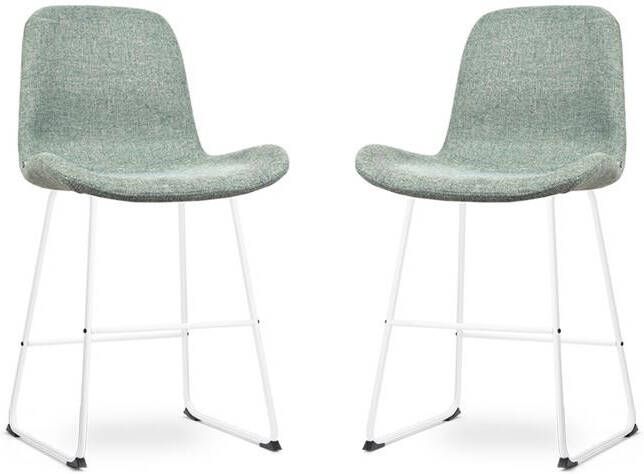 Nolon Nino-Fé Barkrukken Set van 2 Zacht Groen Wit 65 cm