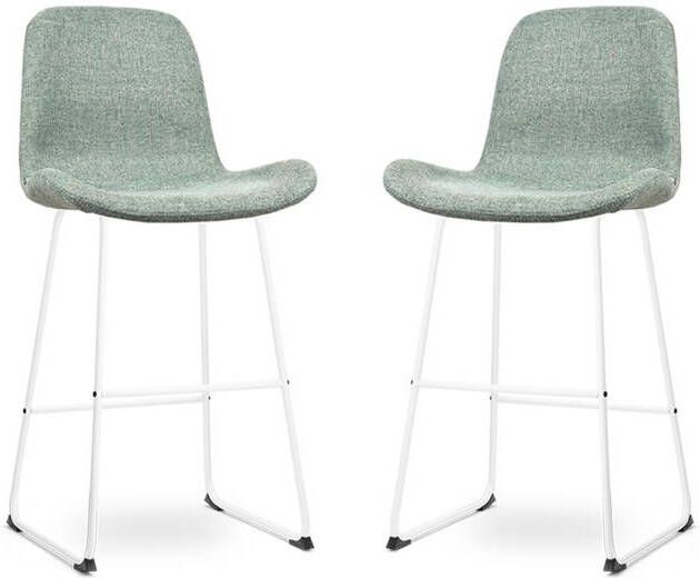 Nolon Nino-Fé Barkrukken Set van 2 Zacht Groen Wit 75 cm