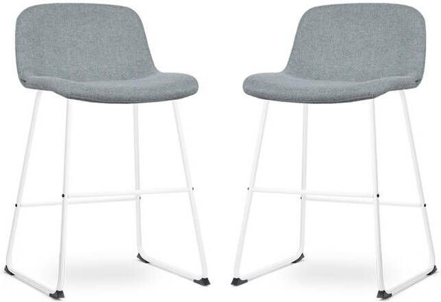 Nolon Nino-Mats Barkrukken Set van 2 Zacht groen Wit 65 cm
