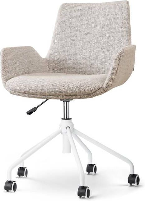 Nolon Nout-Eef Bureaustoel Beige Gemêleerd Armleuning Wit