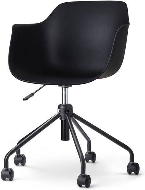 Nolon Nout-Puk Bureaustoel Zwart met Armleuning Zwart Onderstel
