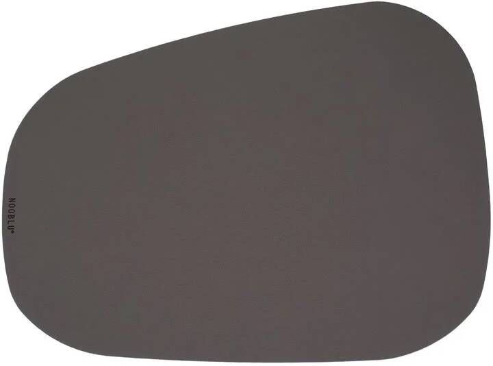 NOOBLU Bureau onderlegger PEBL Senso Lead grey Kingsize 82 x 62 cm