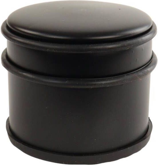 Nordix Deurstop Deurstopper Deurbuffer Mat Zwart 9x7 5cm Binnen