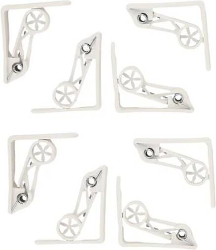 Nordix Tafelkleed Klemmen Clips Tafelklem Tuinartikelen 8 Stuks Wit