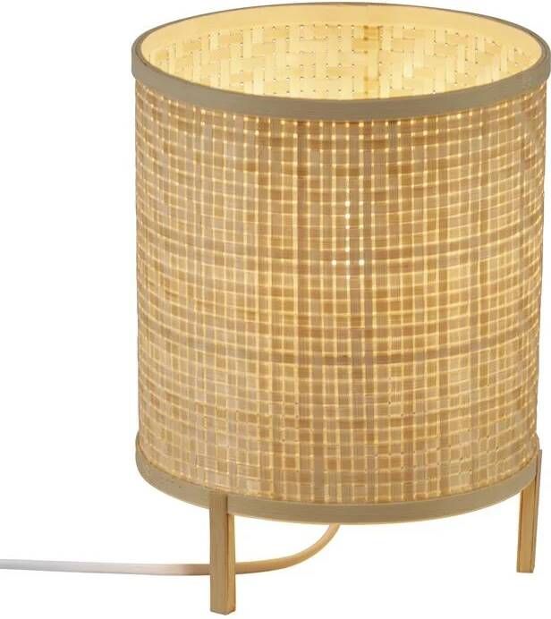 Nordlux Trinidad tafellamp | bamboe geweven | Ø19 cm | 25 cm hoog | E27 | beige