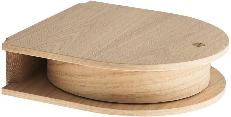 Northern Valet wand console tafel small 37x37 licht eiken