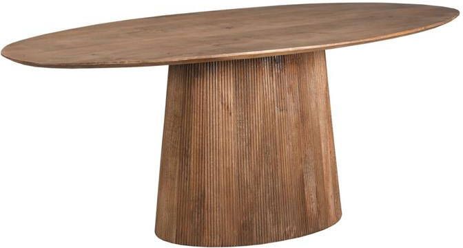 Old Inn Wonen Old Inn Eetkamertafel Rome ovaal 160cm bruin