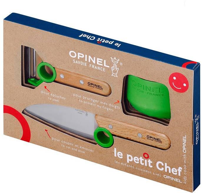 Opinel Le Petit Chef Keukenset 3-delig Groen Keukenset kind