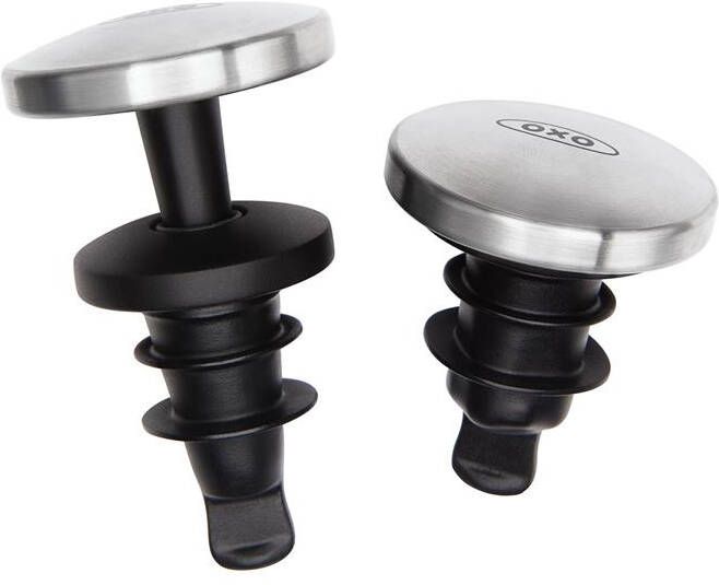 OXO Good Grips wijnflesstop-steel-set-met-2-stuks