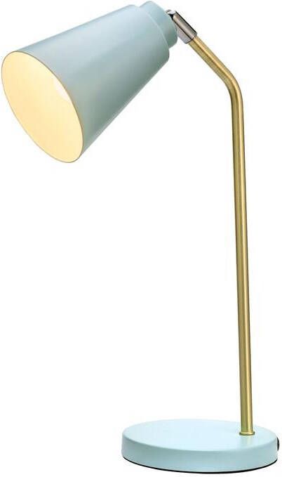 Pauleen Bureaulamp Charm 40W E14 Lichtblauw|goud