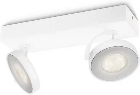 Philips CLOCKWORK Opbouwspot LED 2x4 5W|500lm Wit