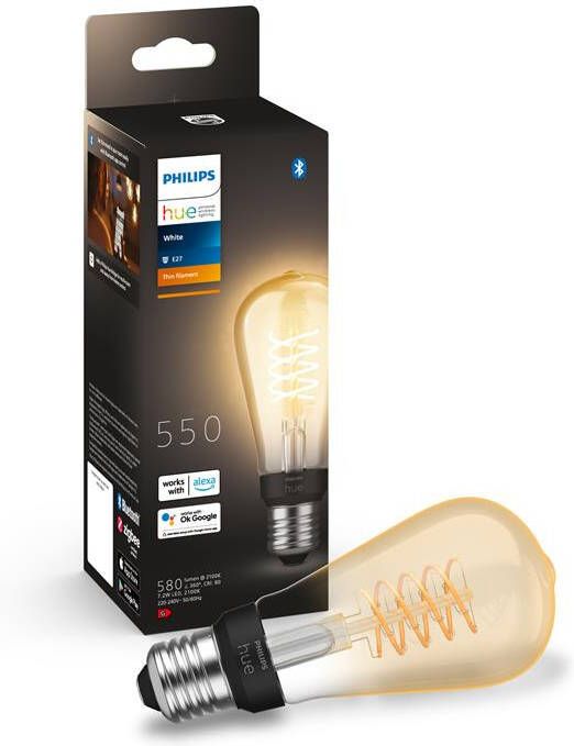 Philips Hue filament edisonlamp ST64 warmwit licht 1-pack E27