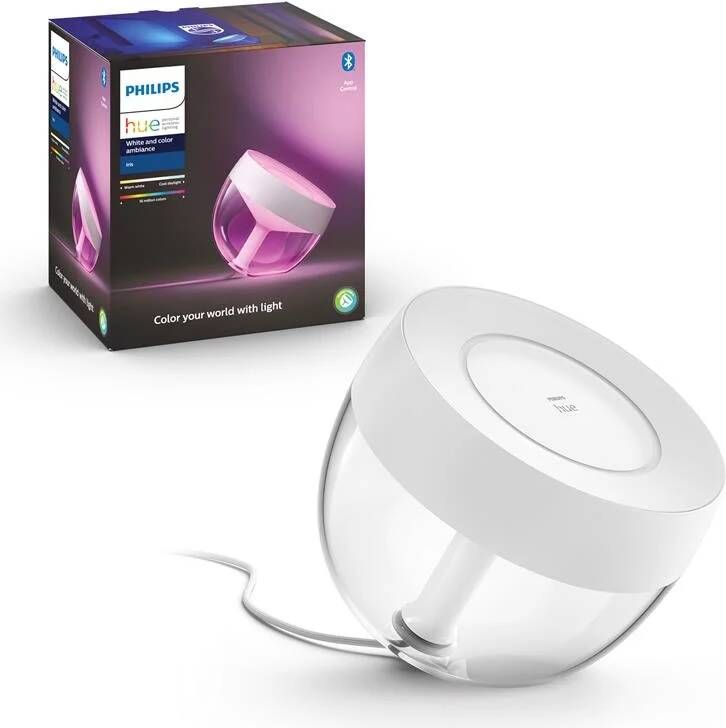 Philips Hue Iris Tafellamp White and Color Ambiance Gëintegreerd LED Wit 8 1W Bluetooth - Foto 2