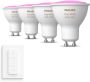 Philips Hue Uitbreidingspakket White and Color Ambiance GU10 4 Lampen - Thumbnail 2