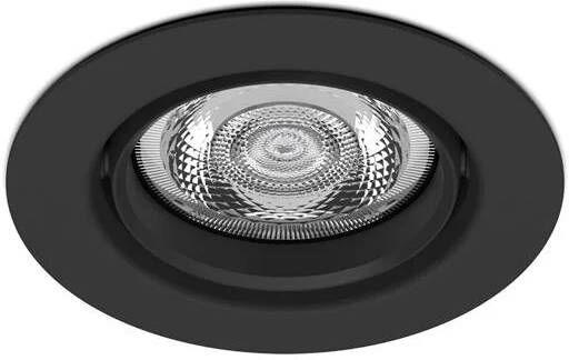 Philips IMPALA Inbouwspot LED 1x6W 400lm Rond Zwart