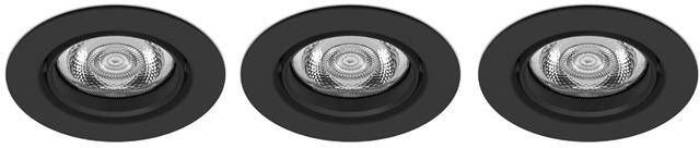 Philips IMPALA Inbouwspot LED 3x6W|400lm Rond Zwart