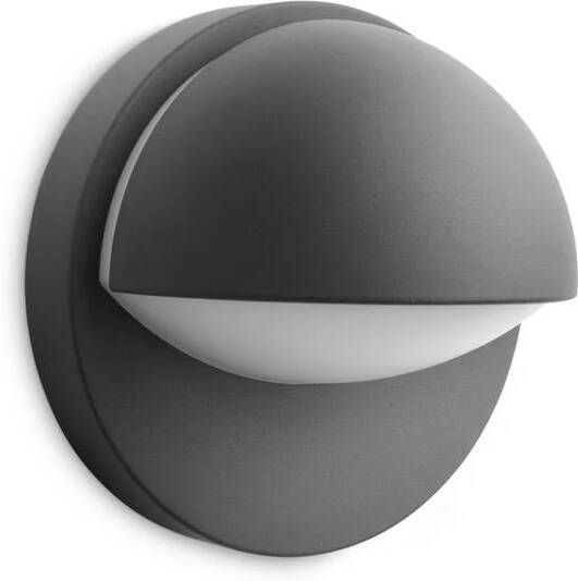 Philips Buitenwandlamp June Antraciet E27 12w
