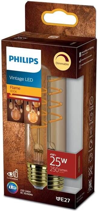 Philips LED Staaf Spiraal Goud 25 W E27 Dimbaar extra warmwit licht