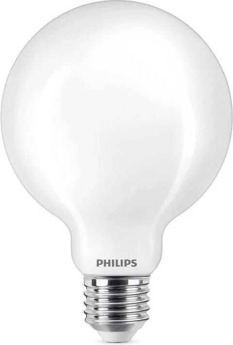 Philips LED Globe Mat 60 W E27 warmwit licht