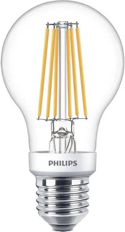 Philips LED Lamp SceneSwitch Filament 827 A60 E27 Fitting Dimbaar 1.6W-7.5W Warm Wit 2200K-2700K Vervangt