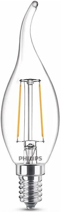 Philips Ledfilamentlamp Kaars Retro D3 5cm Warm Wit E14 2w