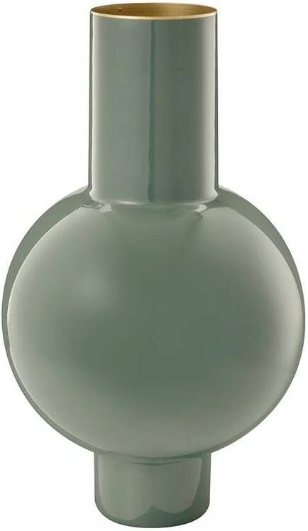 Pip Studio Bloemenvaas Metalen Vaas Groen 24x40cm