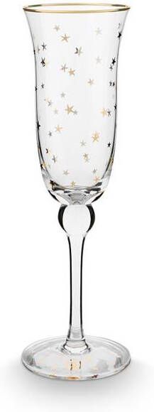 Pip Studio Champagne glazen Stars Goud Set van 2 220ml