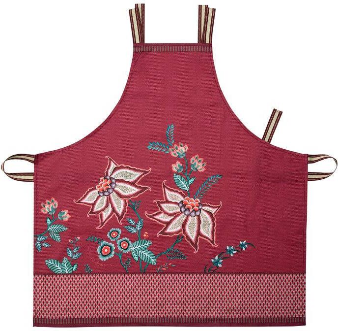 Pip Studio Flower Festival Schort Donkerroze