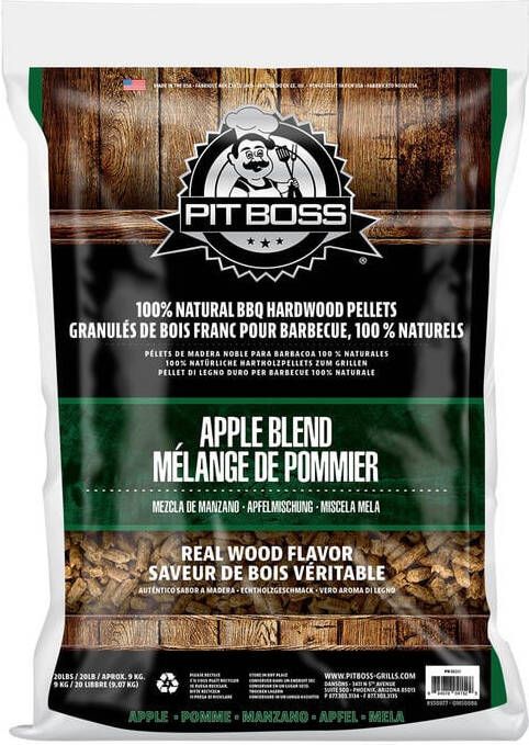 PITBOSS Pit Boss Hardhout Pellets 9 kg Apple Mix