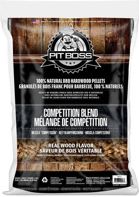 PITBOSS Pit Boss Hardhout Pellets 9 kg Competition Mix