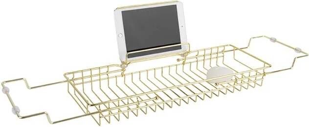 Present time Badrek Caddy IJzer verguld 61-81x18x7cm
