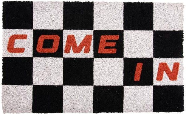 Present time Deurmat Doormat Come In Zwart 80x50x1.5cm