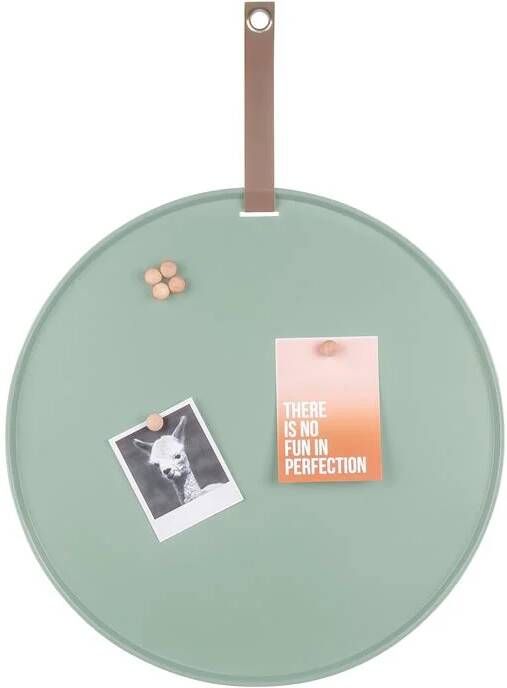 PT LIVING Present Time Magneetbord Memobord ijzer Ø50cm groen