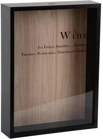 Present time Wanddecoratie Momentum Box Zwart 8x30x40cm