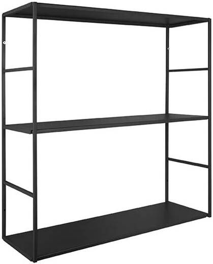 Present time Wandrek Level Metaal Mat Zwart 60x16x45cm