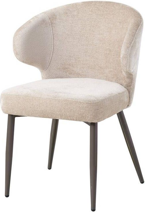 PTMD Ares Cream dining chair aphrodite 3 beige clay leg