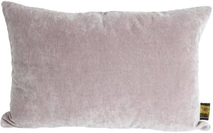Ptmd Collection PTMD Floo Brown cotton velvet cushion rectangle
