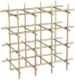 PTMD COLLECTION PTMD Gordo Brass steel square open frame wine rack - Thumbnail 2