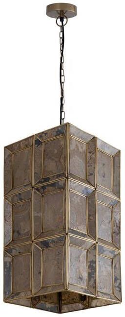 PTMD Collection Ptmd Layra Hanglamp 24x24x45 Cm Steen Messing