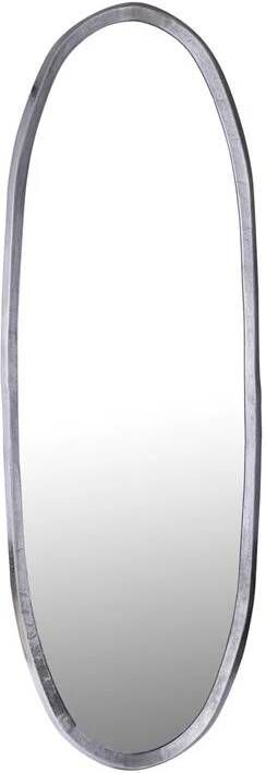 PTMD Limera Black alu oval mirror irregular border L
