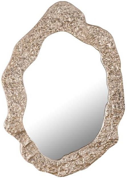PTMD Morina Champagne alu glass mirror oval shaped