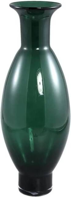 Ptmd Collection PTMD Nory Green glass bulb vase round long