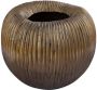 PTMD COLLECTION PTMD Russel Bloempot 40x40x34 cm Aluminium Goud - Thumbnail 2