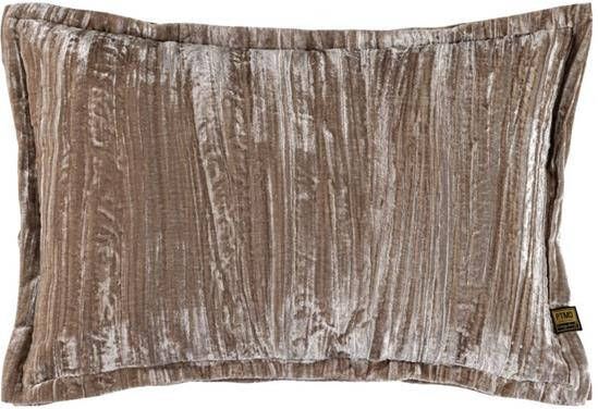 PTMD Collection Ptmd Senny Sierkussen 60x3x40 Cm Fluweel Taupe