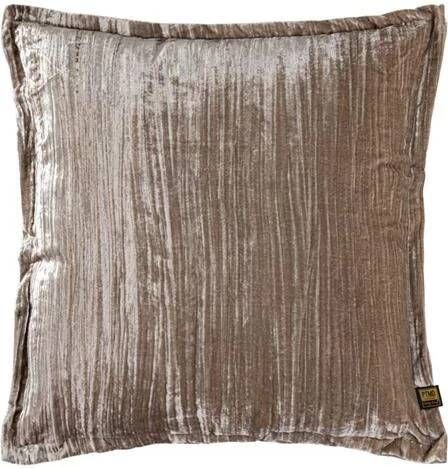 PTMD Collection Ptmd Senny Sierkussen 60x3x60 Cm Fluweel Taupe