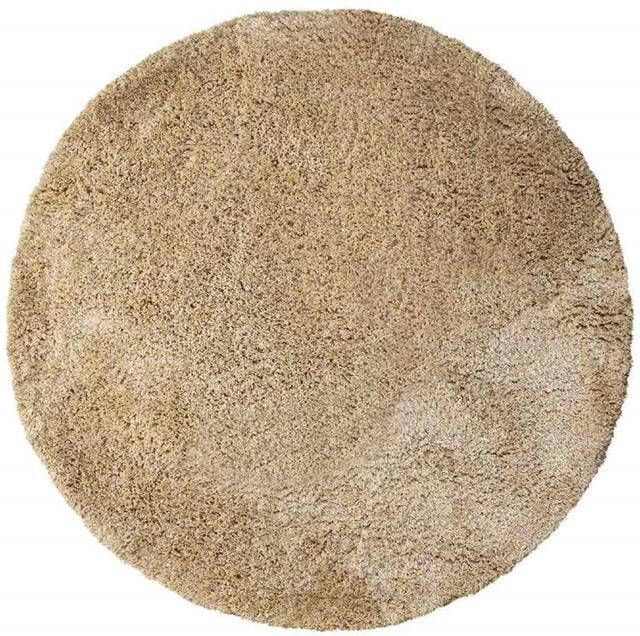 Ptmd Collection PTMD Jups Beige fabric handwoven carpet round M