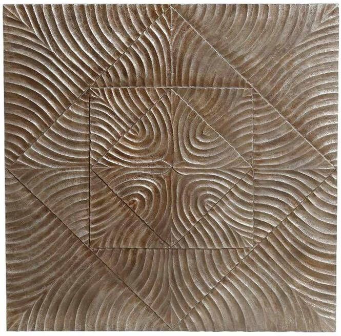 Ptmd Collection PTMD Azyz Silver MDF wallpanel carved square L