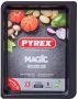 PYREX Magic Ovenshaal Rechthoek Metaal 35x27 cm Zwart - Thumbnail 2