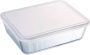 Coppens Pyrex Cook en Freeze schaal met deksel 27x22x9cm 4 0 liter - Thumbnail 2
