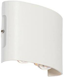 QAZQA Buiten Wandlamp Wit Incl. Led 4-lichts Ip54 Silly